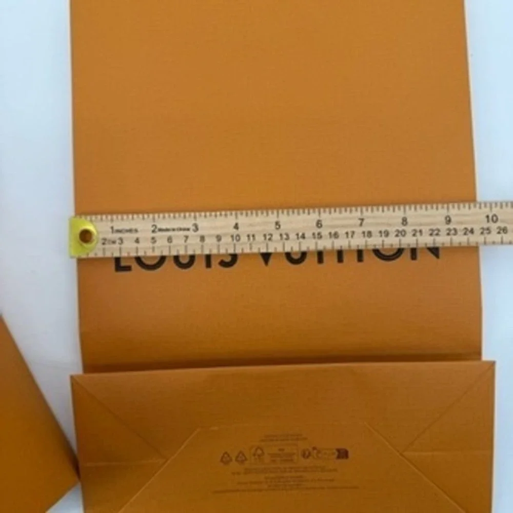 Louis Vuitton Orange Magnetic Gift Box and Shopping Bag Set Luxury Packaging